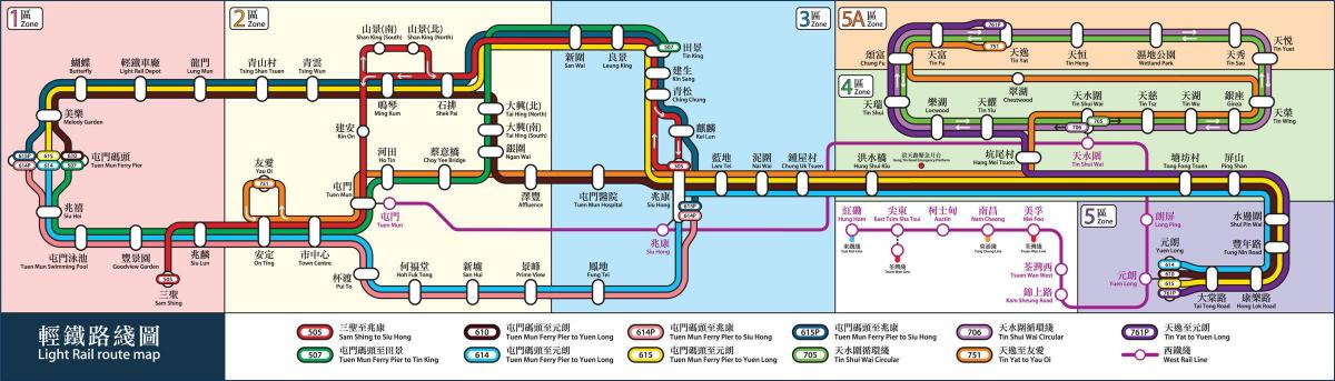 HK jernbane kart
