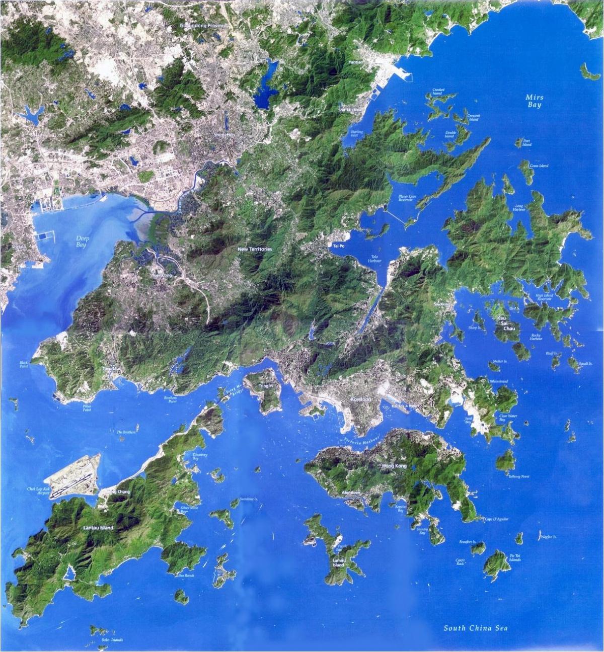 satellitt kart Hong Kong