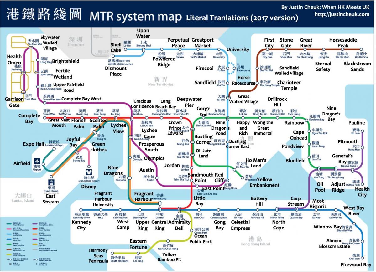 kart over MTR