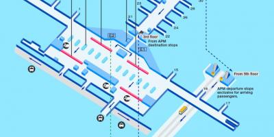 Hong Kong flyplass gate kart