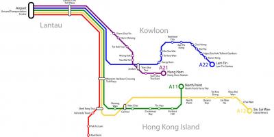Hong Kong buss rute kart
