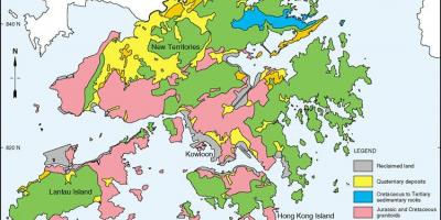 Geologisk kart over Hong Kong