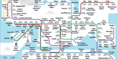 Kartet av Hong Kong MTR