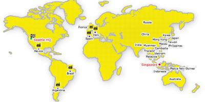 Hong Kong på verdenskartet