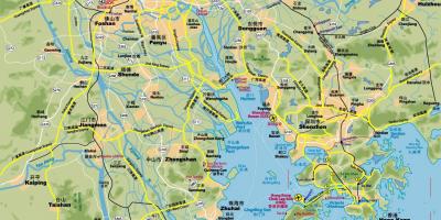 Veien kartet av Hong Kong