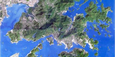 Satellitt kart Hong Kong