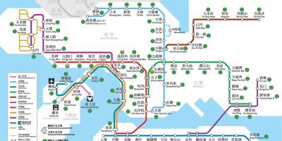 Hong Kong offentlig transport kart