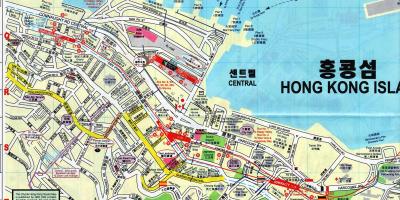 Kart over Sheung Wan-Hong Kong