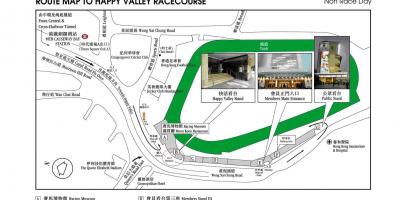 Kart av Happy Valley Hong Kong